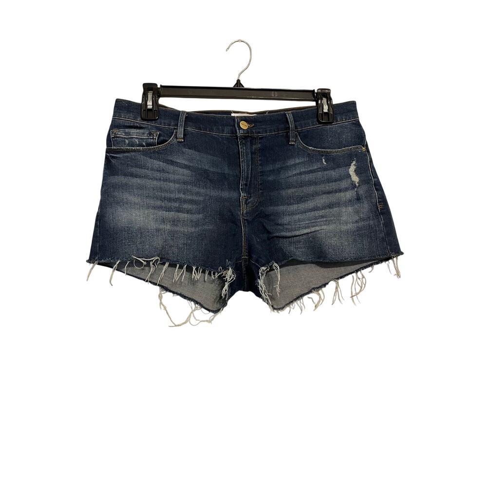 Frame Le Cutoff Jean Shorts in Azure Wash Size 32